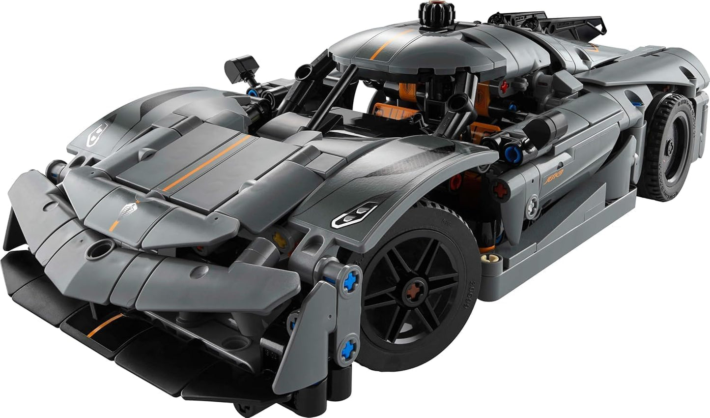 LEGO Technic Koenigsegg Jesko Absolut - Hiperauto gris, juego de co...