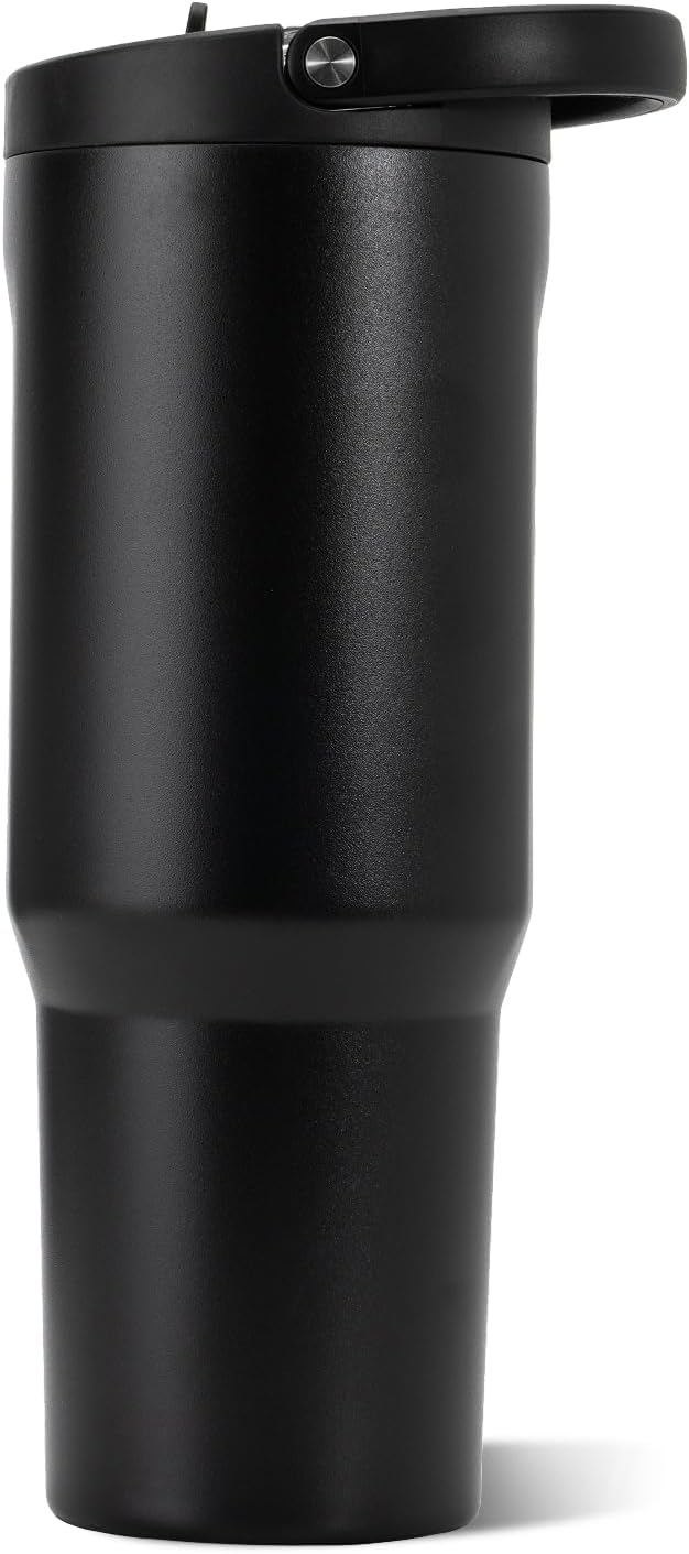 HydroJug Sport Botella de acero inoxidable con popote, aislada al v...
