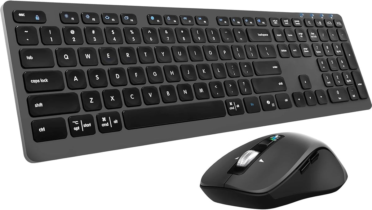 Combo de teclado y mouse inalámbricos, teclas de interruptor de tij...