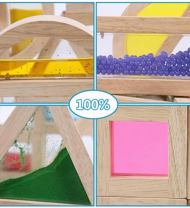 Grandes bloques de madera para niños pequeños de 16 piezas, bloques...