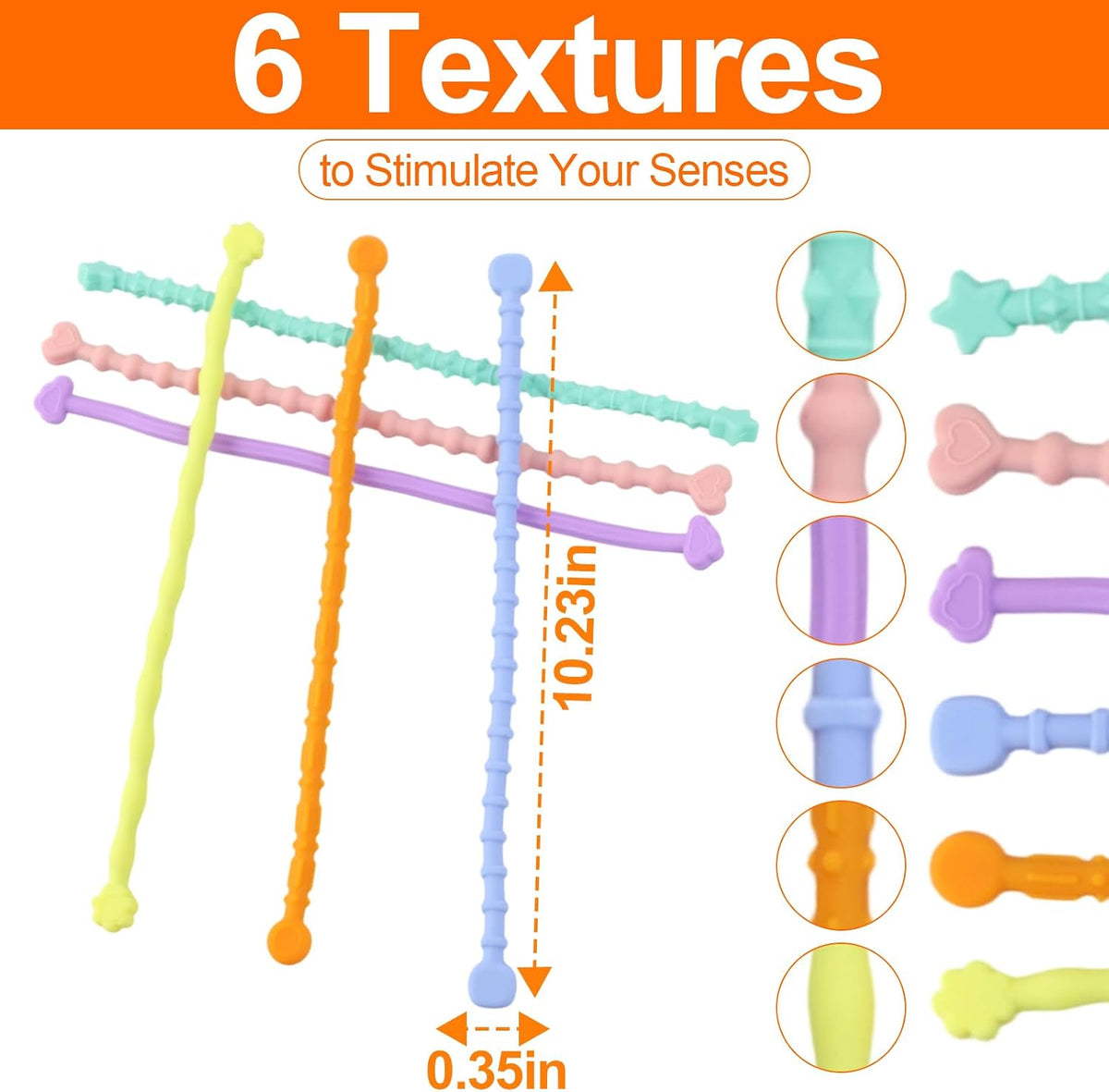 Juguetes sensoriales de silicona para niños y adultos, 12 unidades...