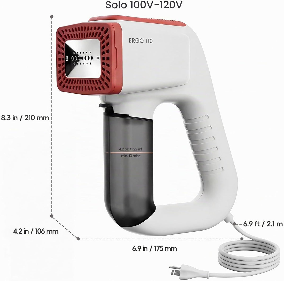 Vaporizador de vacío de mano para la ropa, vaporizador portátil de...