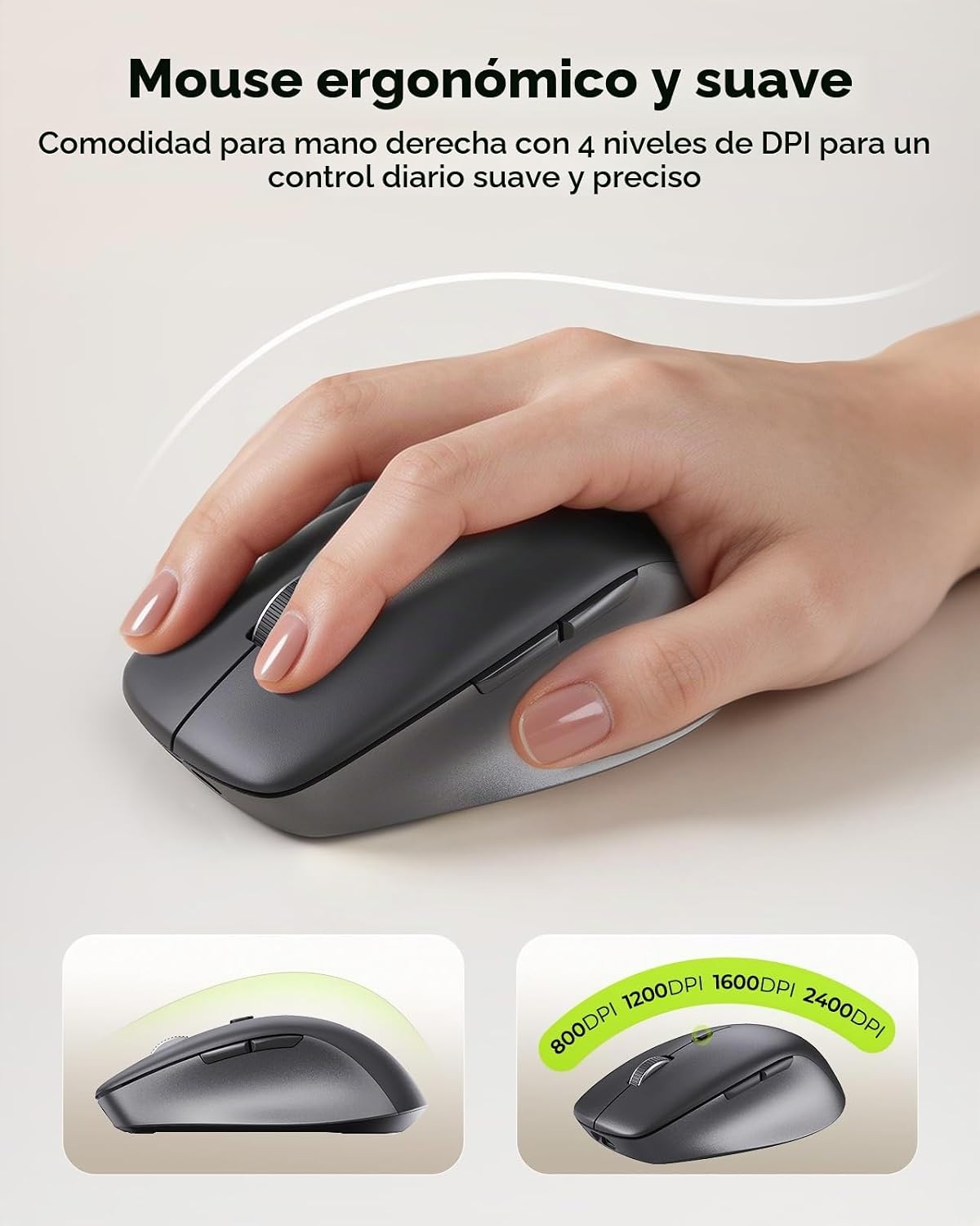 Seenda COE401 Combo de Teclado Ratón Bluetooth de 3 Dispositivos, S...