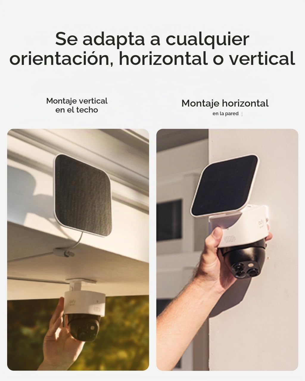 eufy Security SoloCam S340, cámara de seguridad solar de doble lent...