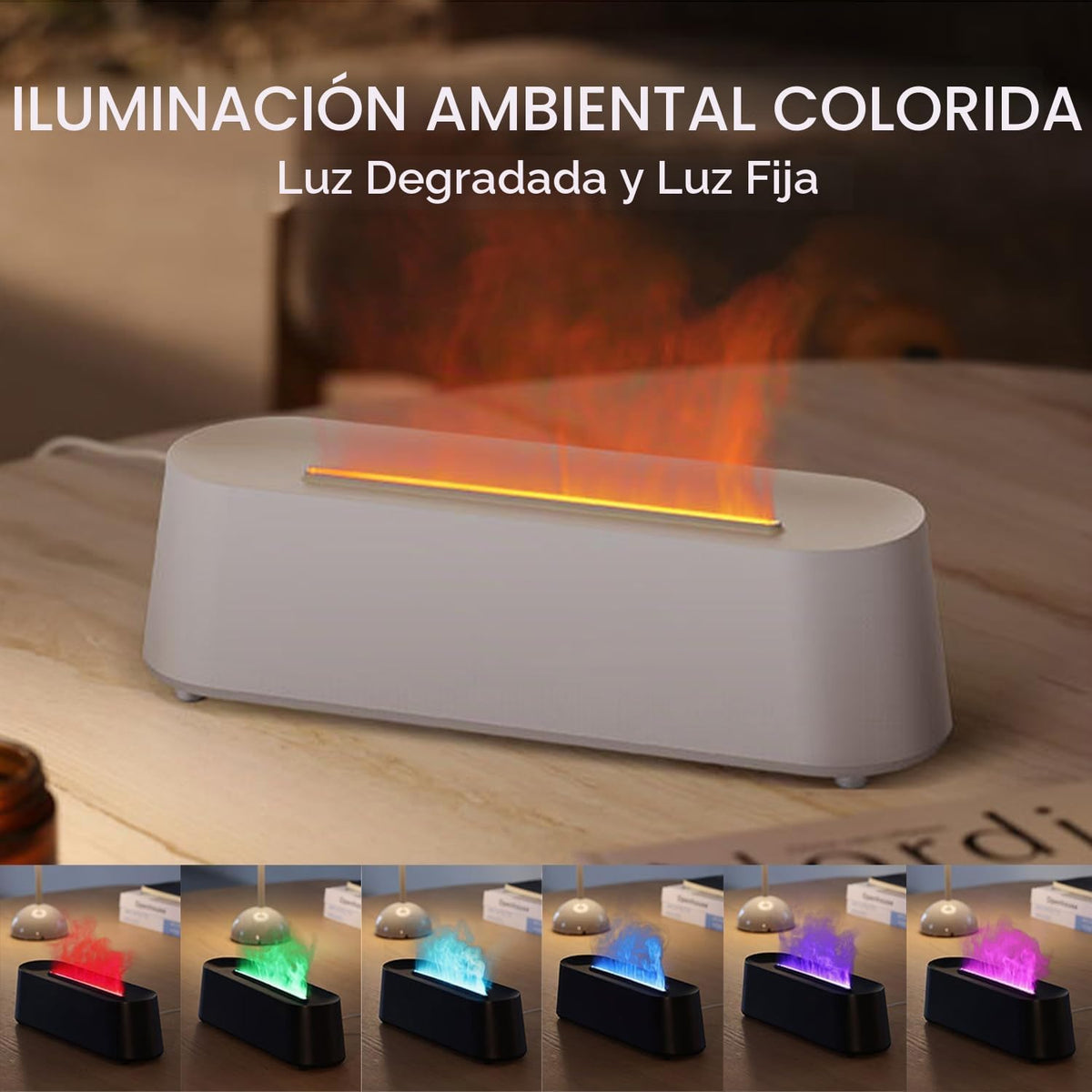 YALEDI Difusor de Aceite Esencial, Difusor de Aromaterapia con Llam...