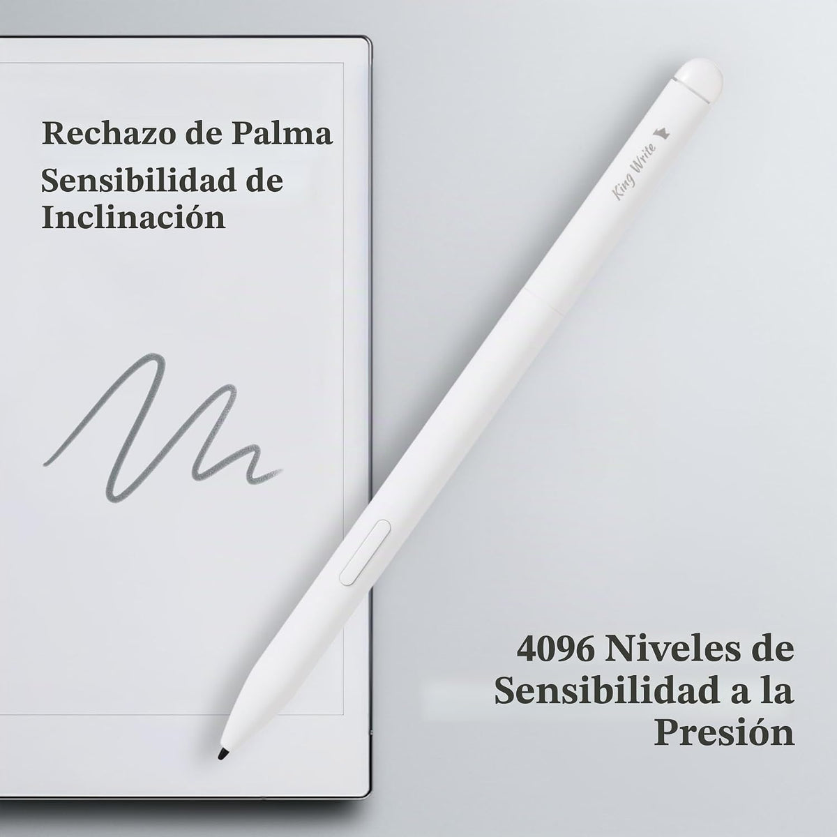 King Write MR05 EMR Stylus para Kindle Scribe\/Remarkable 2 con bor...