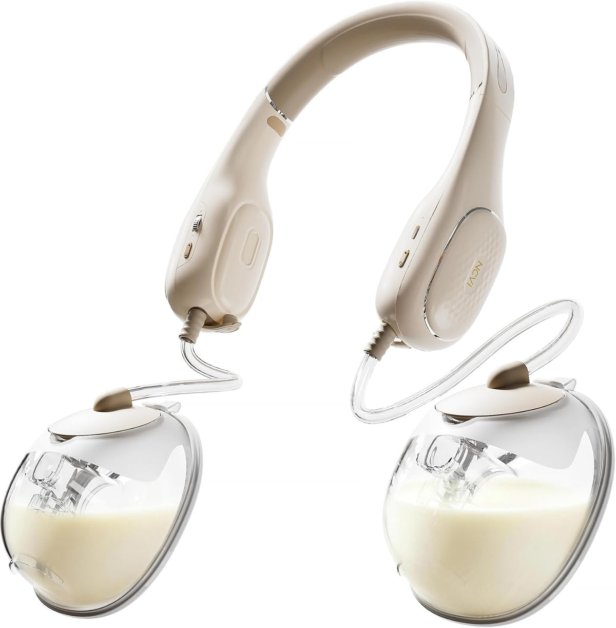 NCVI - Extractor de leche con banda para el cuello, manos libres, e...