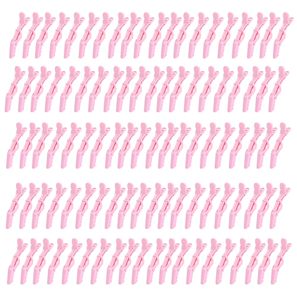 100 pinzas de pelo de cocodrilo para seccionar, pinza de pelo de sa...