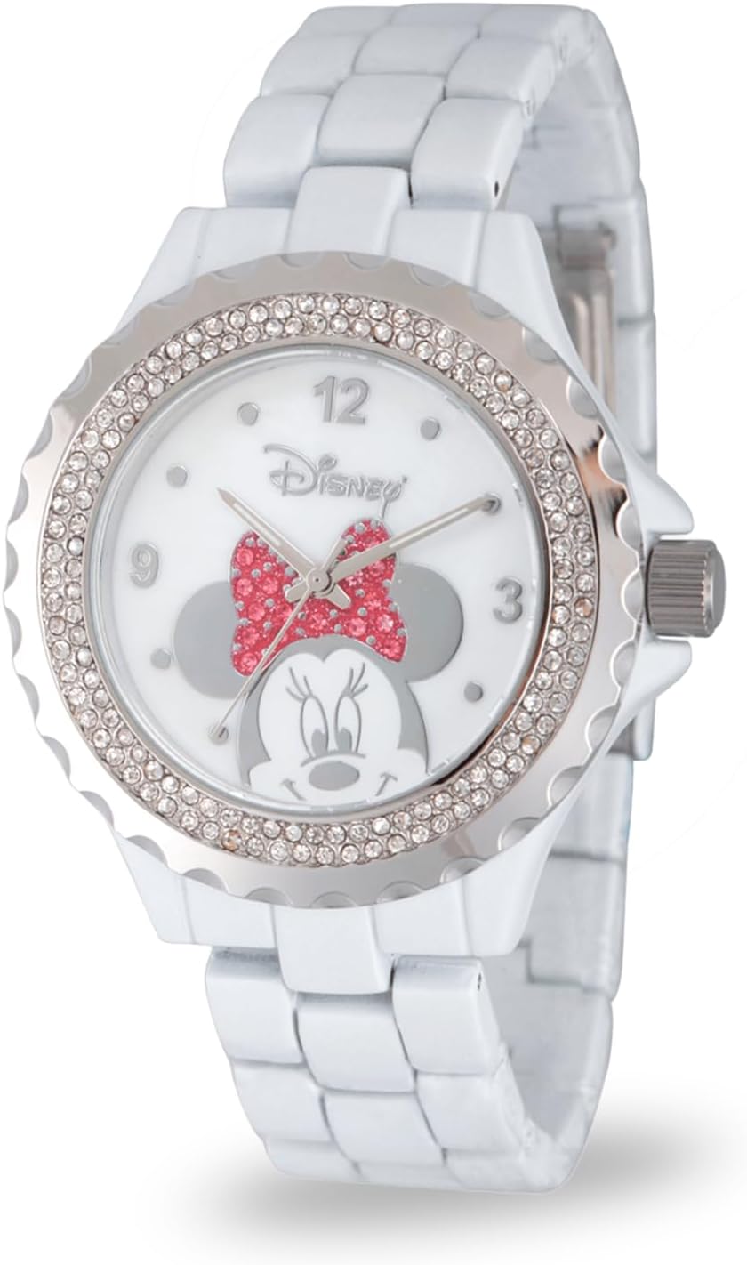 Reloj Disney Minnie Mouse para mujer, diseño clásico de Minnie Mous...