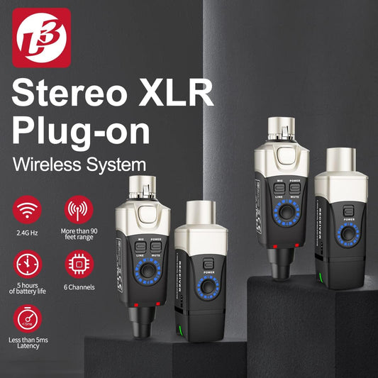 Xvive Sistema inalámbrico enchufable XLR estéreo U3D