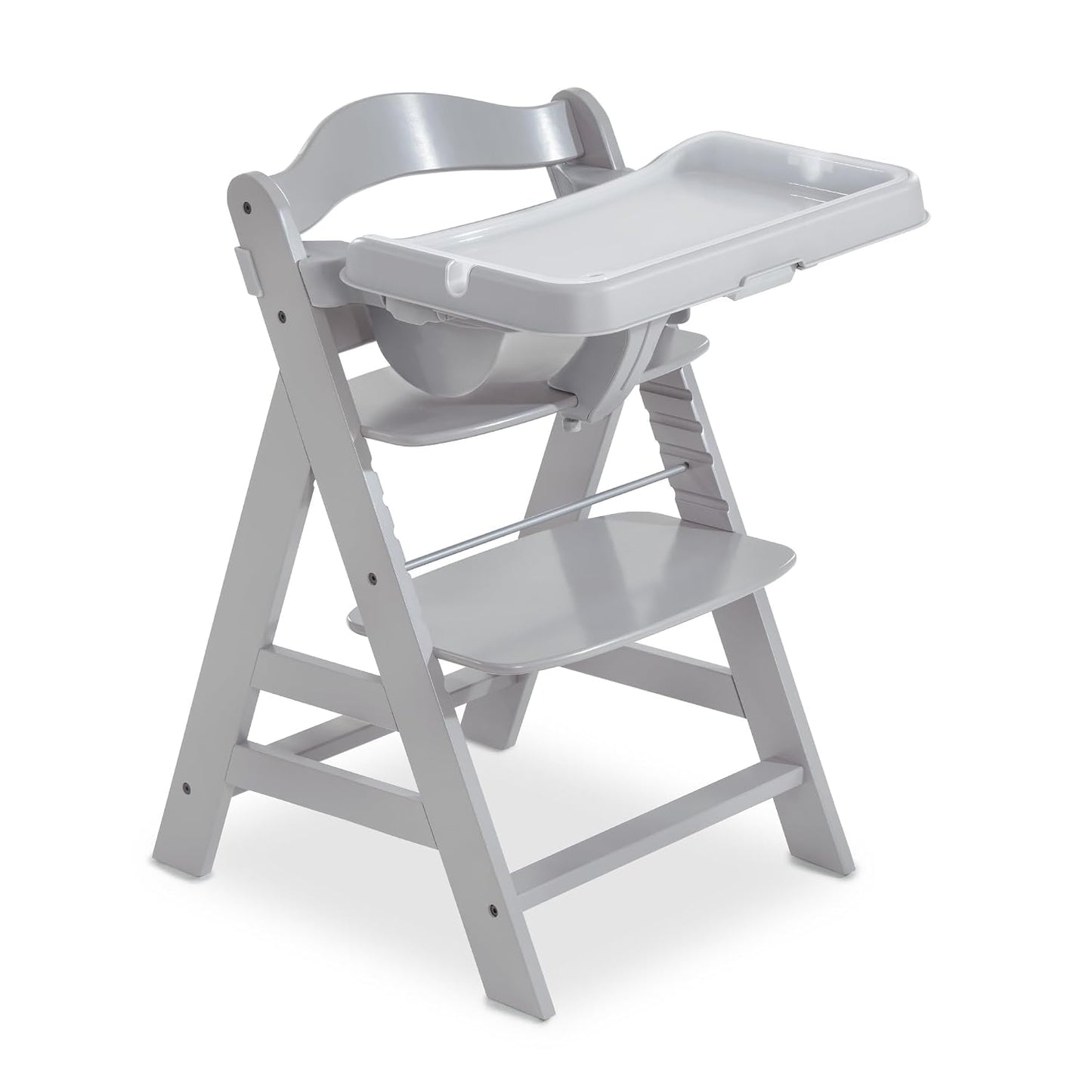 hauck Alpha+ Grow Along - Silla alta con mesa con bandeja, color gr...