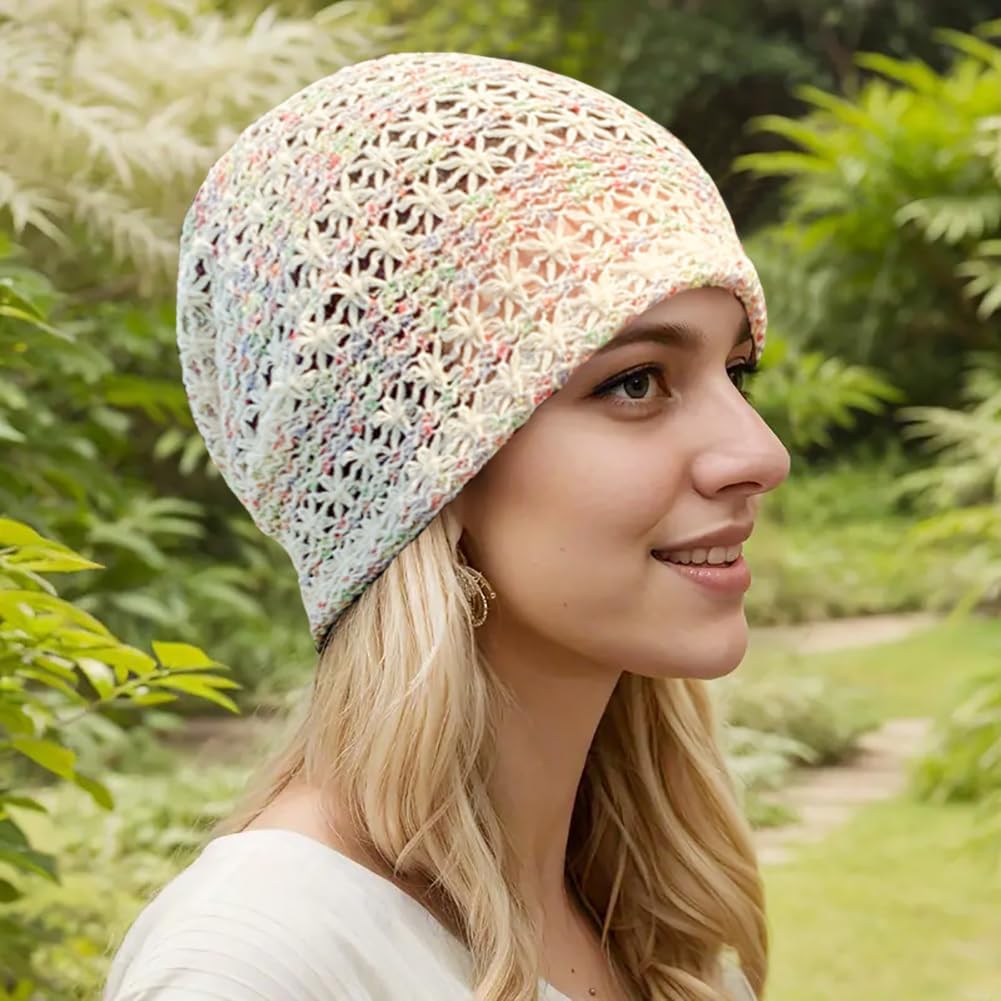 XYIYI Gorros de quimioterapia para mujeres, sombreros de algodón ho...