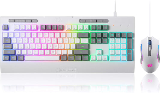 Redragon S151 Combo de Teclado y Mouse para Juegos, Teclado K525 co...
