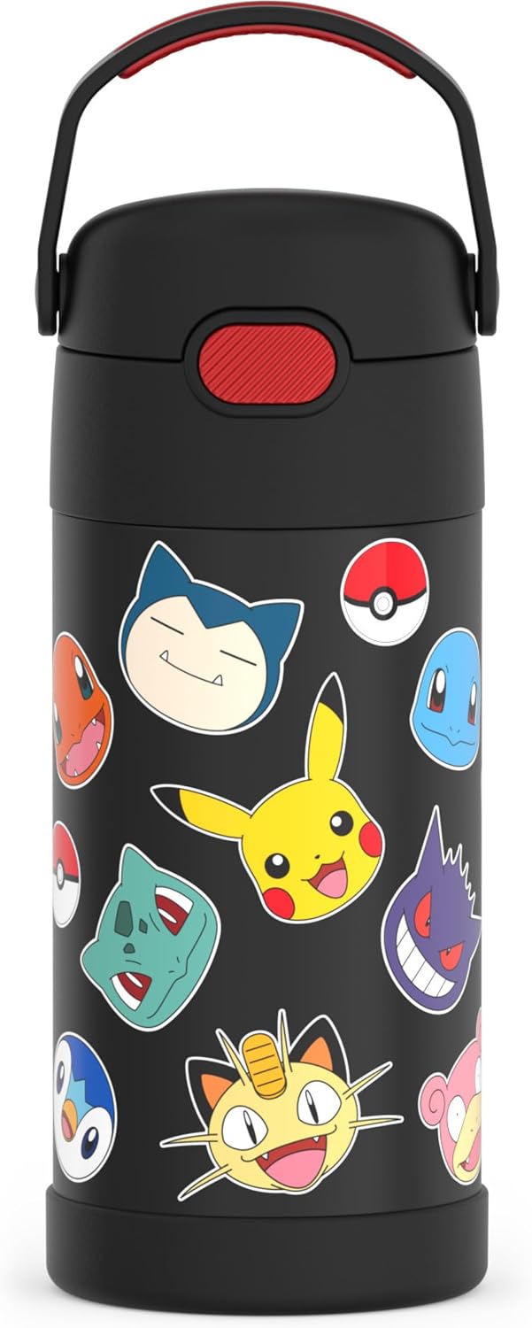 THERMOS FUNTAINER - Botella de acero inoxidable de 12 onzas con ais...