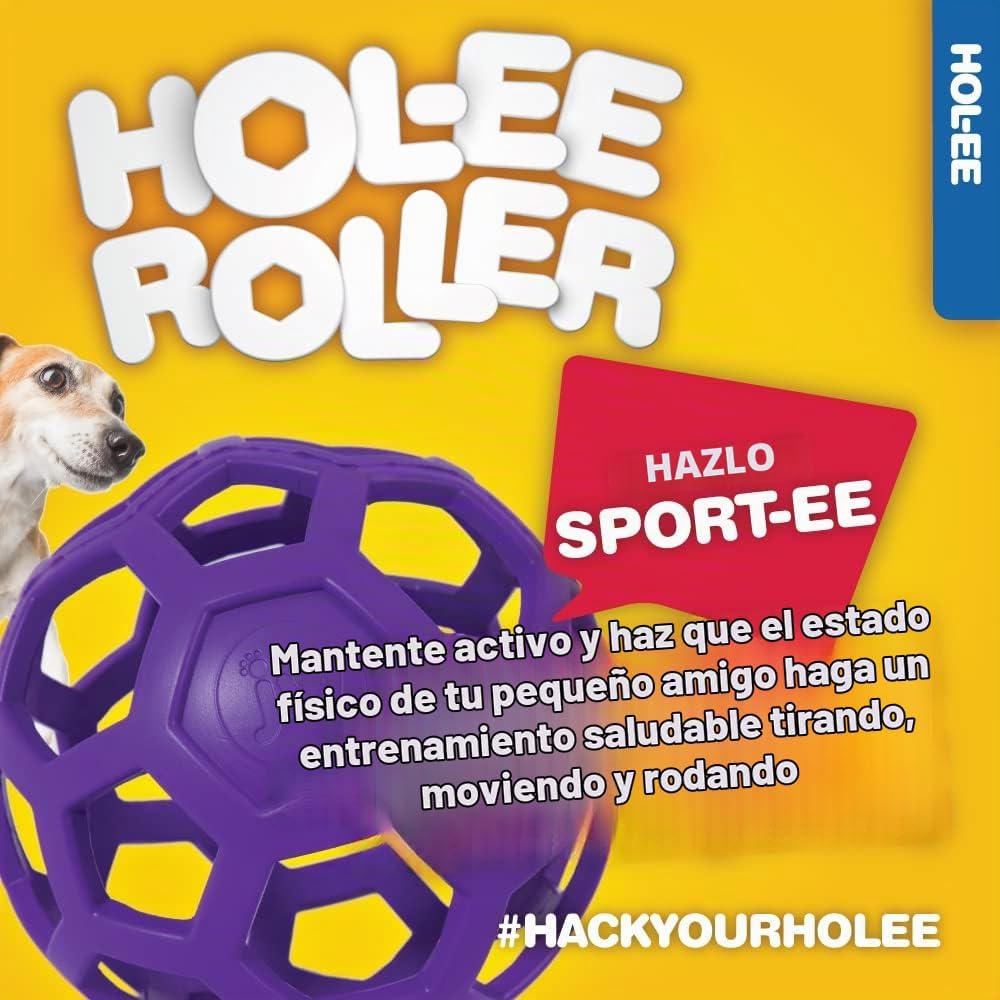 JW Pet Hol-ee Roller - Bola de rompecabezas de juguete para perros,...