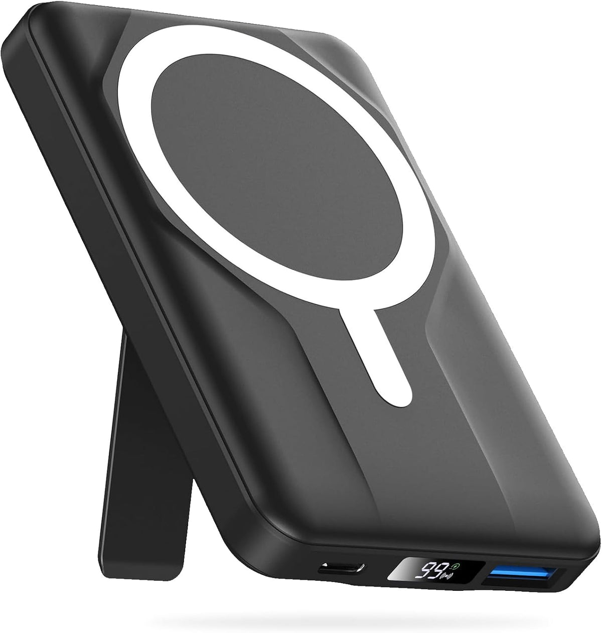 Azmuth para cargador portátil MagSafe, banco de energía magnético d...