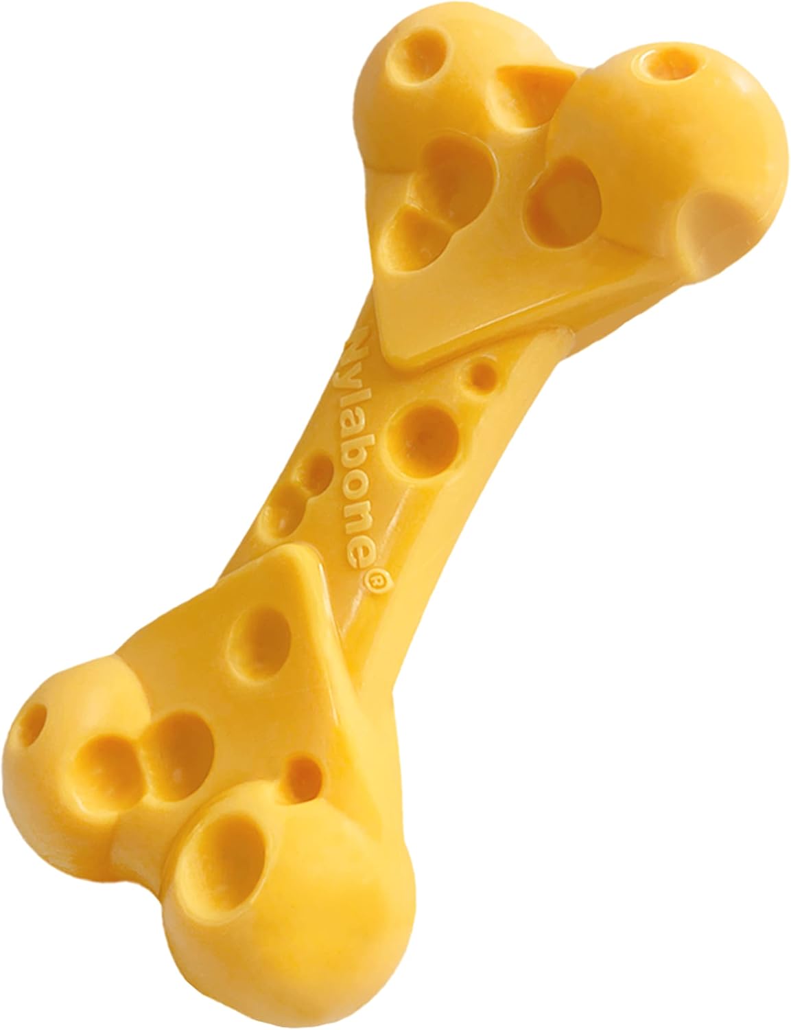 Nylabone Juguete de queso para perros, juguete masticable para perr...