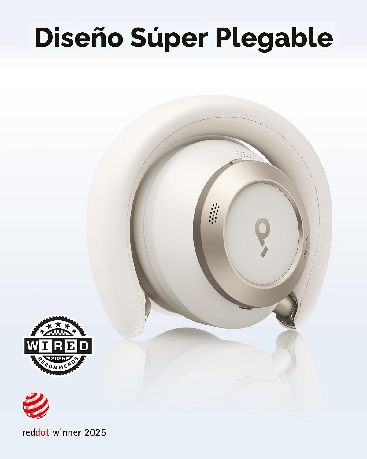 Soundcore Space One Pro, auriculares supraaurales FlexiCurve, auric...