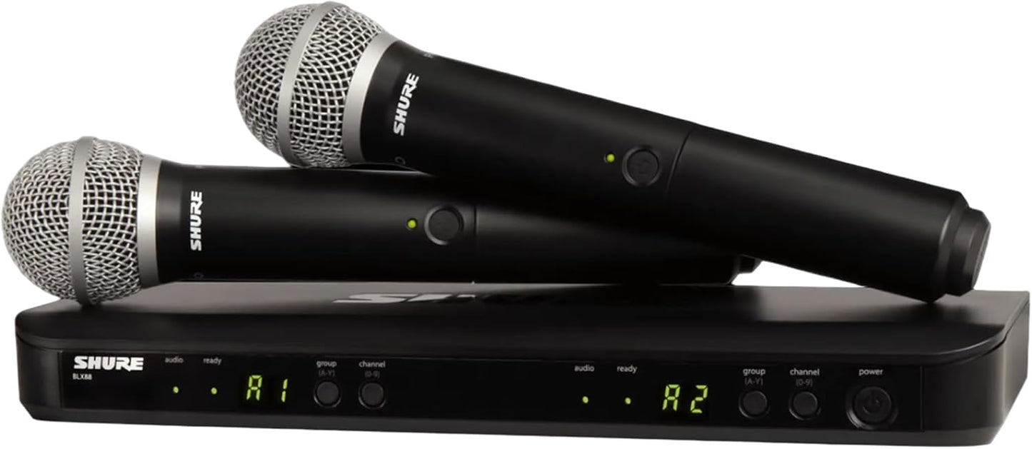 Sistema de micrófono inalámbrico Shure BLX288\/PG58 - Vida de bater...