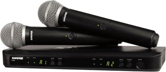 Sistema de micrófono inalámbrico Shure BLX288\/PG58 - Vida de bater...