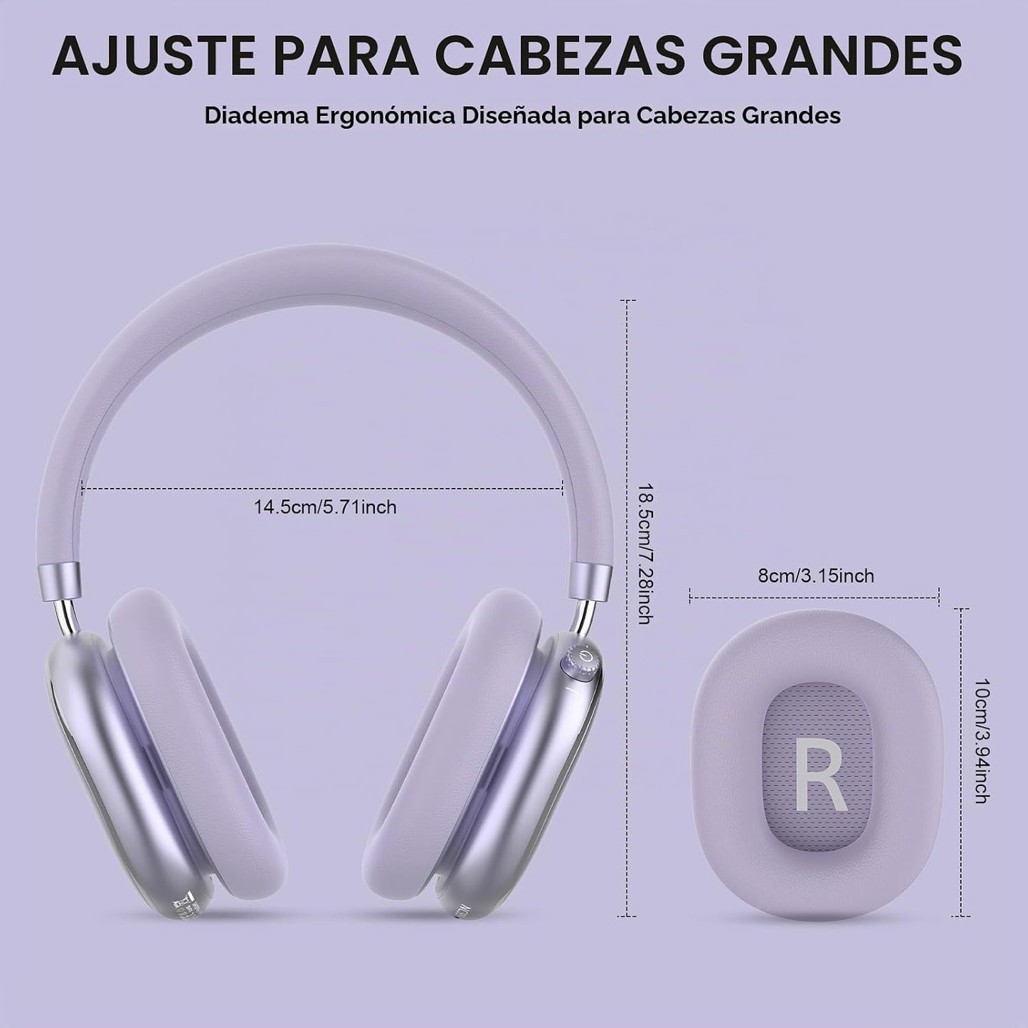 FOFUN Auriculares híbridos con cancelación activa de ruido sobre la...