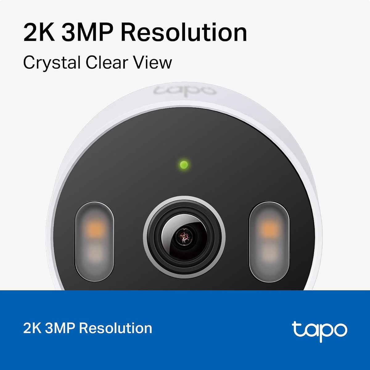 Cámara de seguridad Tapo 2K 3MP para interiores\/exteriores - Detec...