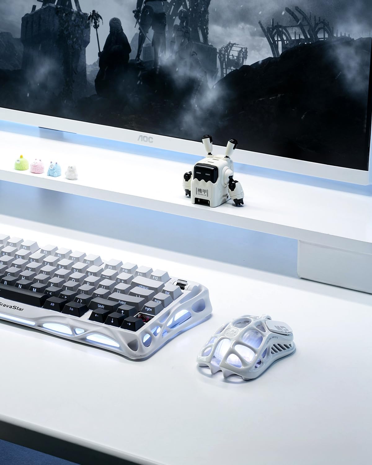 GravaStar Mercury M2 - Ratón inalámbrico para juegos, 5 Dynamic Lig...