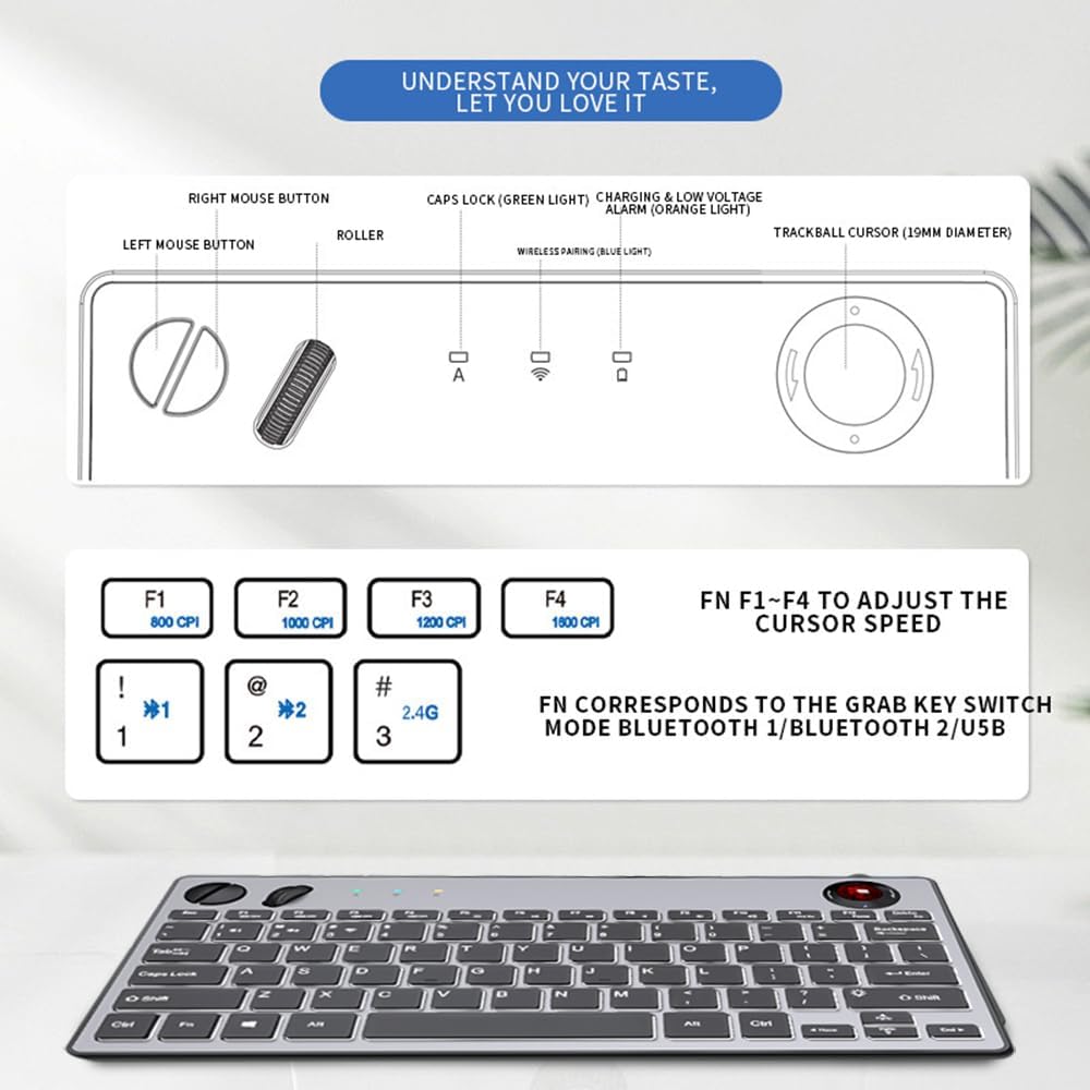 Teclado inalámbrico retroiluminado de tres modos, 78 teclas, 800-16...