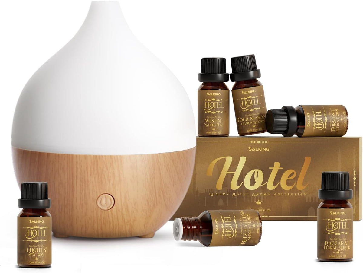 SALKING Difusor de aceite esencial con aceite de fragancia de hotel...