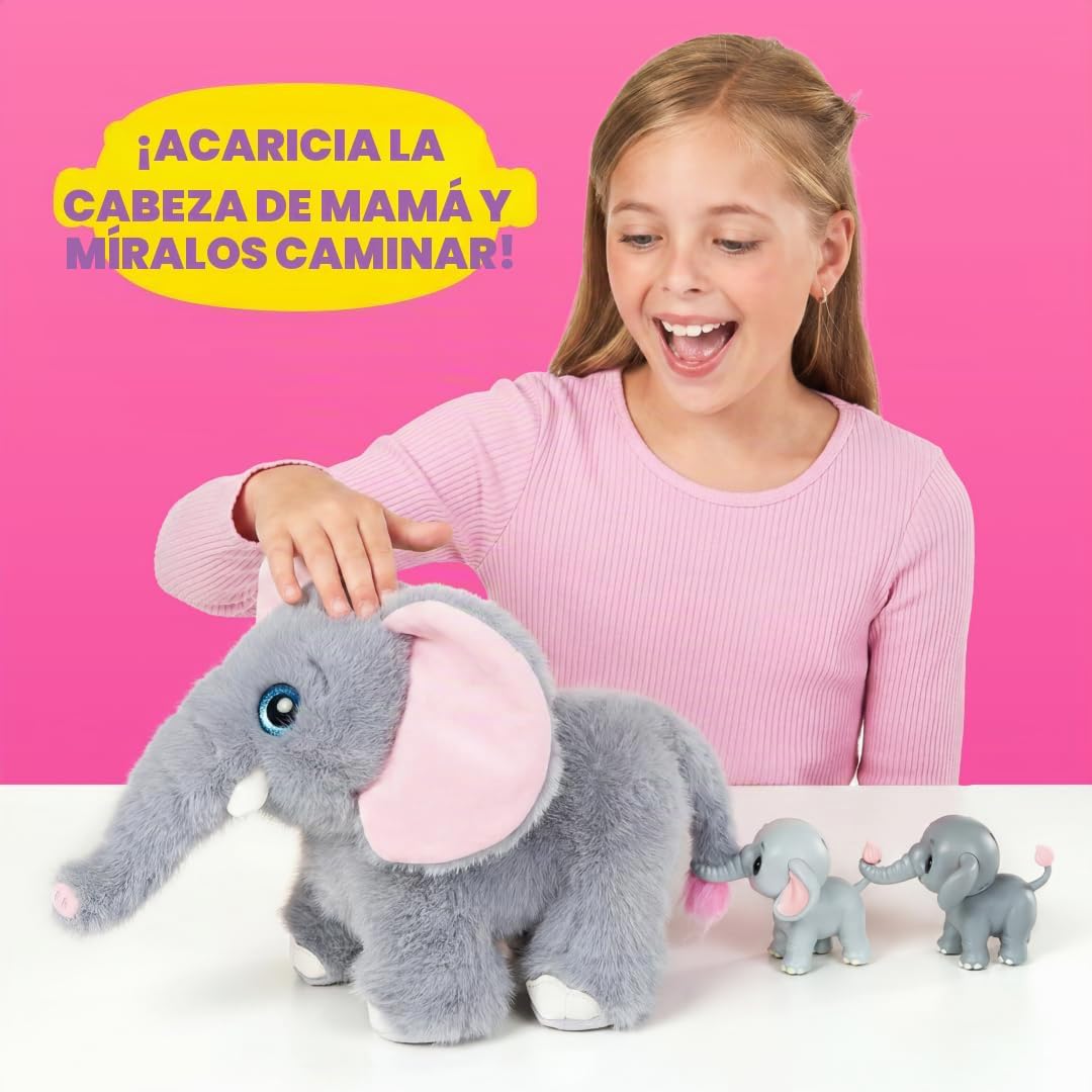 Pets Alive Mamá Elefante y Bebé Sorpresa de ZURU | Bebés sorpresa p...