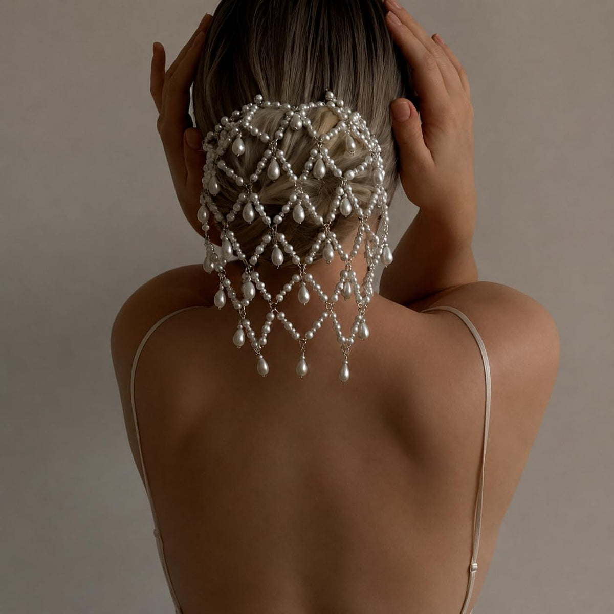 STONEFANS Renaissance Accessories - Diadema plateada con perlas par...