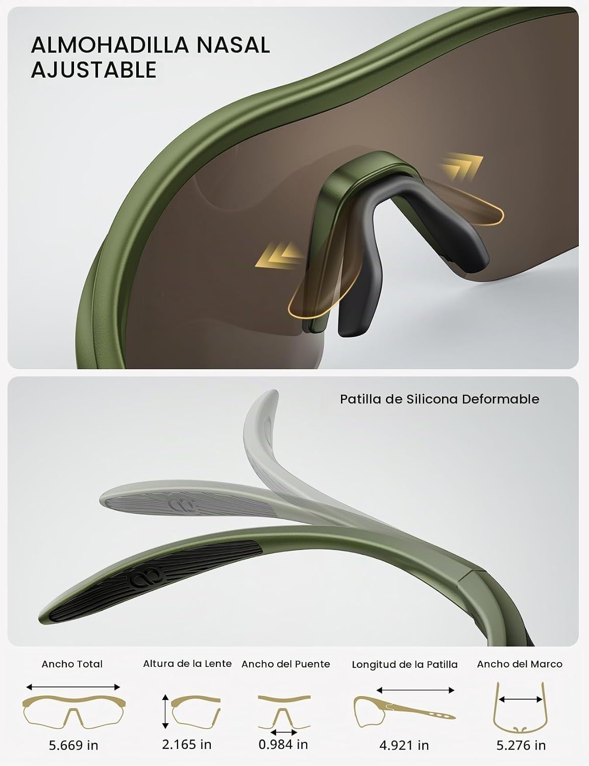 Lamicall Gafas de sol deportivas polarizadas de 0.78 oz \u2013 Prot...