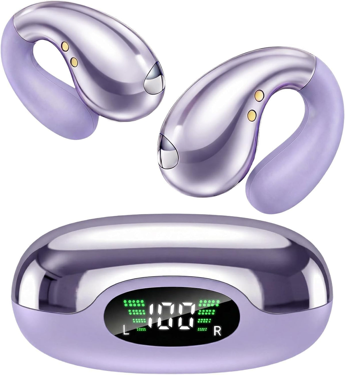 Boytond - Auriculares ultra abiertos, auriculares con clip, auricul...