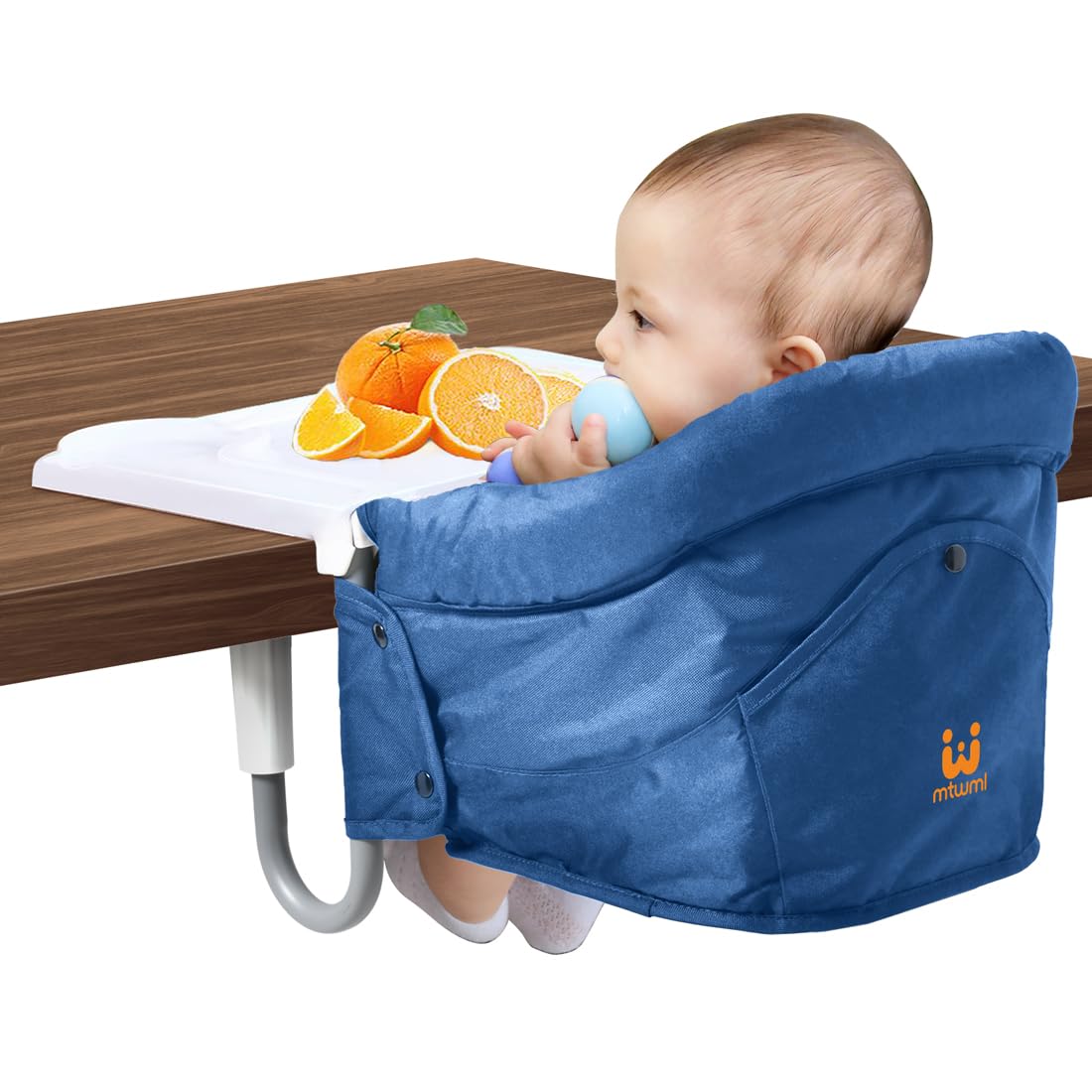 MTWML Silla Alta de Enganche con Bandeja, Silla Alta Portátil para...