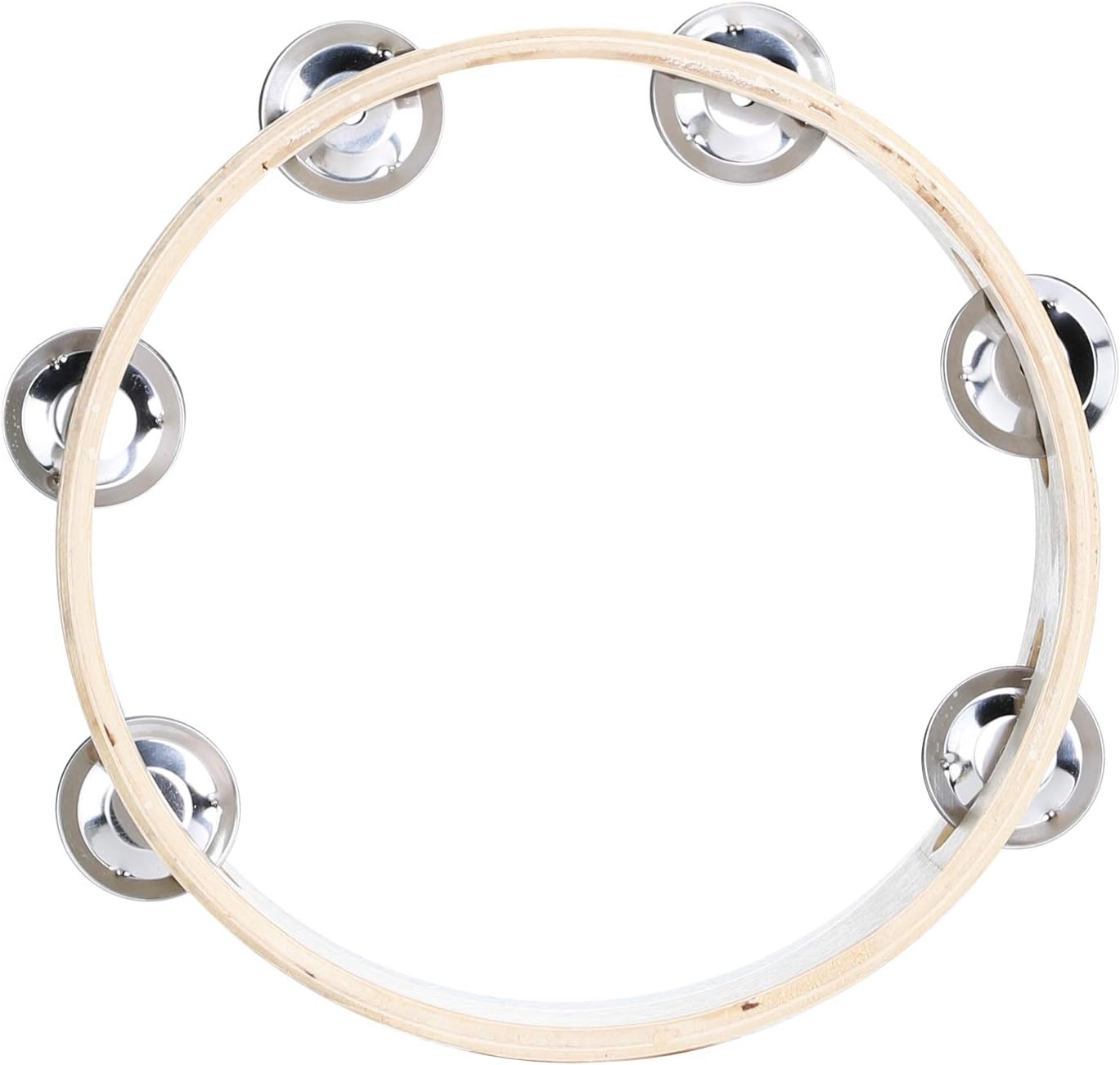 Musfunny - Tambor de mano de 6 pulgadas, de abedul y metal, para pe...