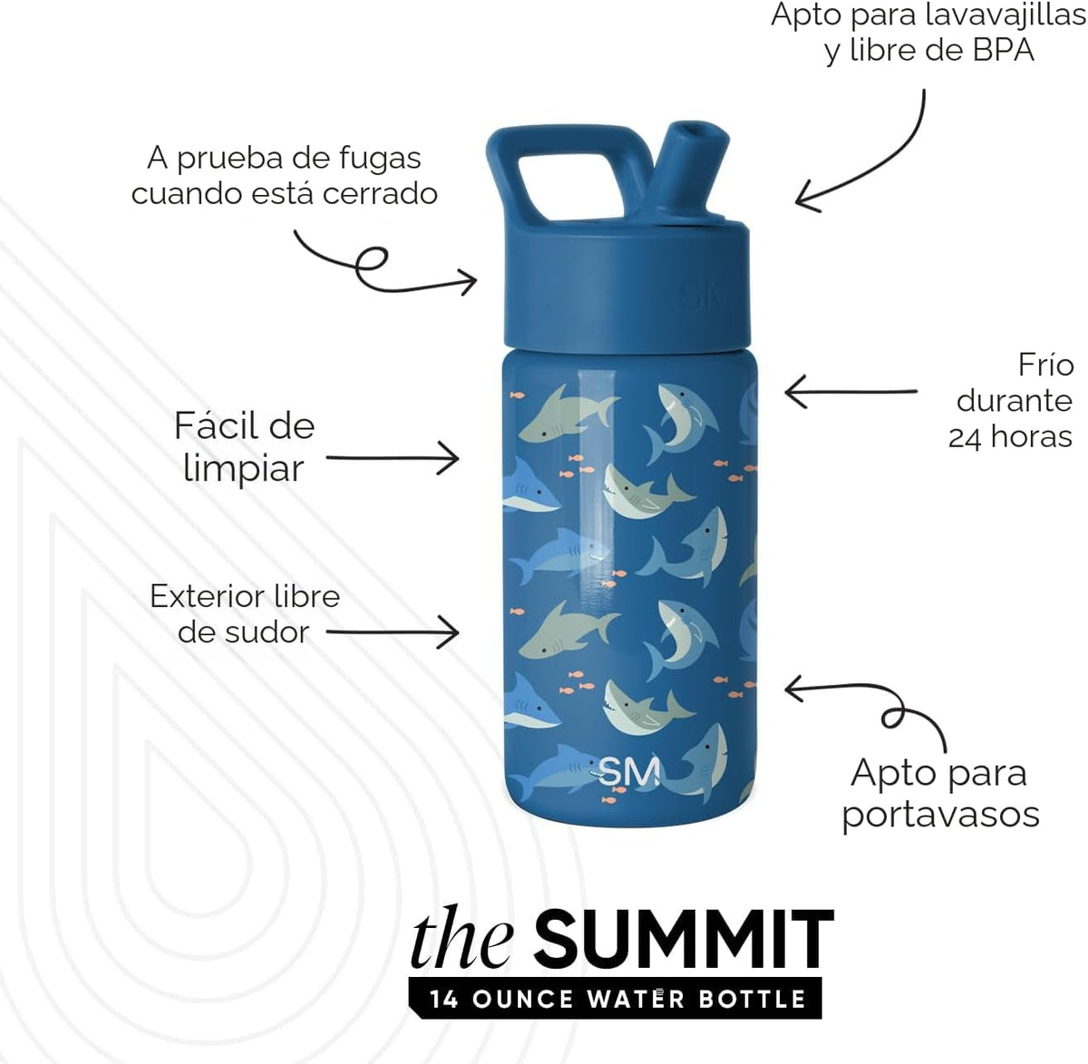 Simple Modern - Botella de agua para niños de la colección Summit c...
