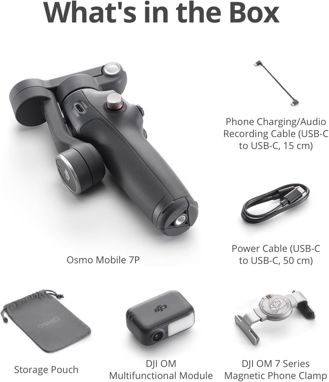 DJI Osmo Mobile 7P Estabilizador de cardán para iPhone, Android, Se...