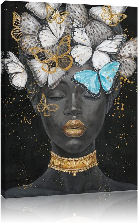 Arte de pared afroamericano, pinturas artísticas negras para pared,...