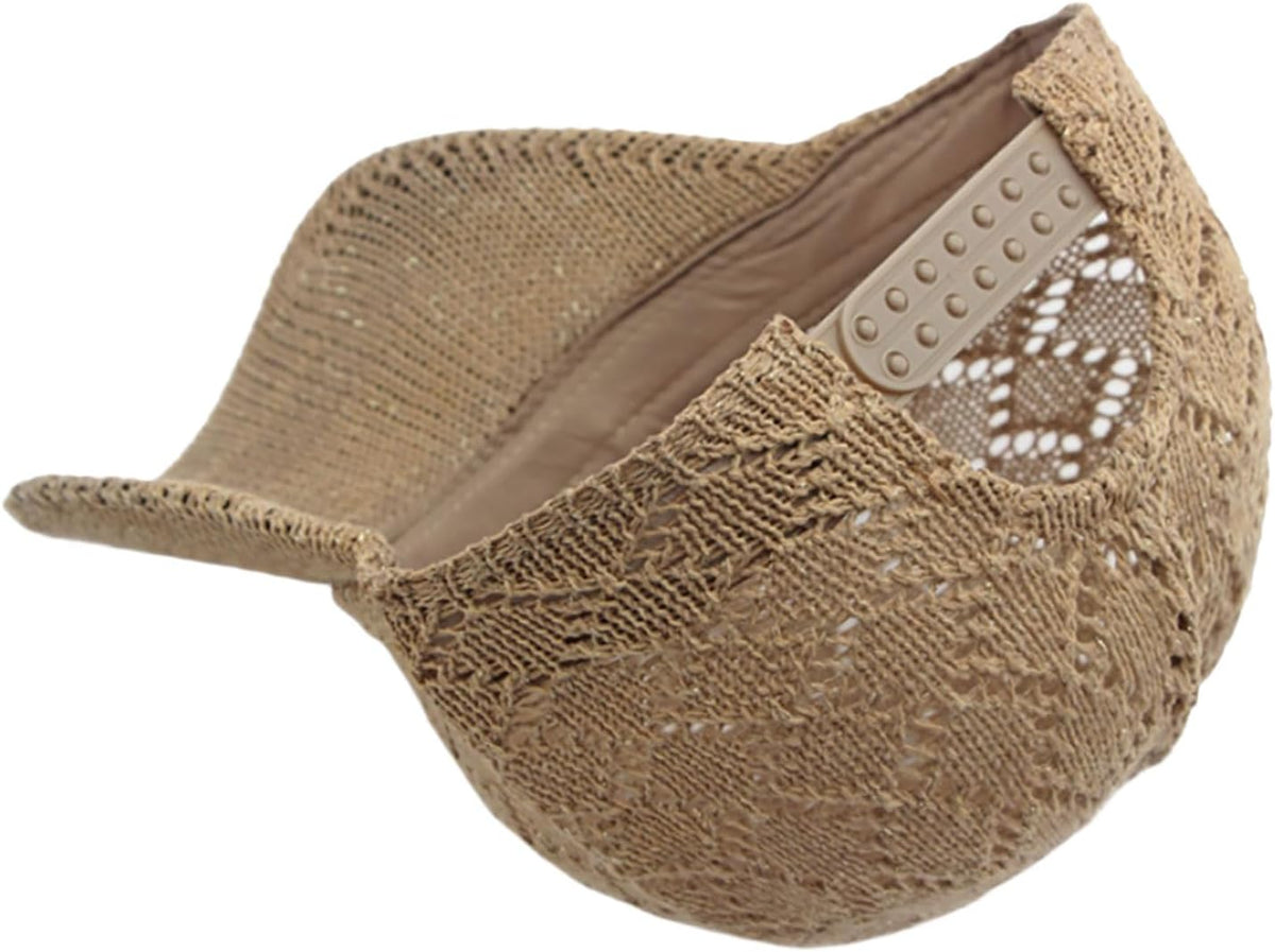 FASHIXD Gorra de béisbol de malla tejida de verano para mujer, somb...