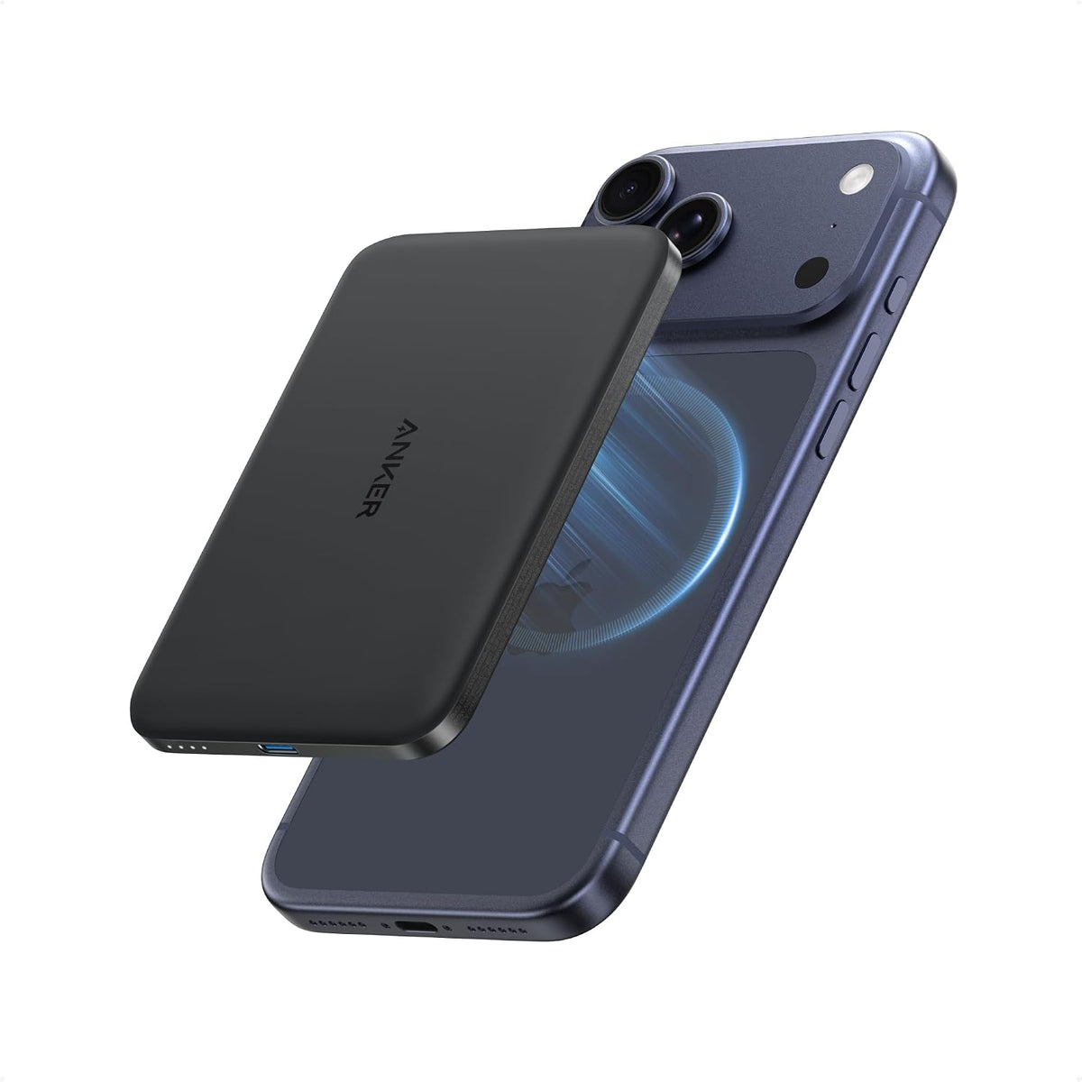 Anker Nano Power Bank, Batería de Carga Magnética Inalámbrica de 5,...