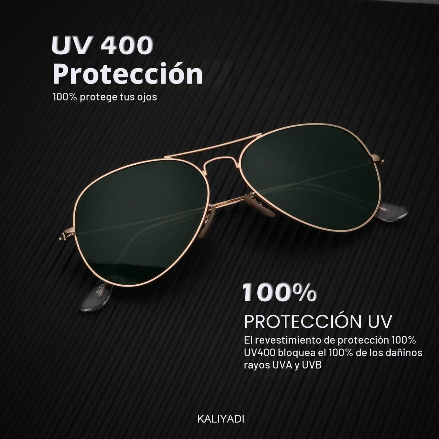 KALIYADI - Clásicos lentes de sol estilo aviador para hombres y muj...