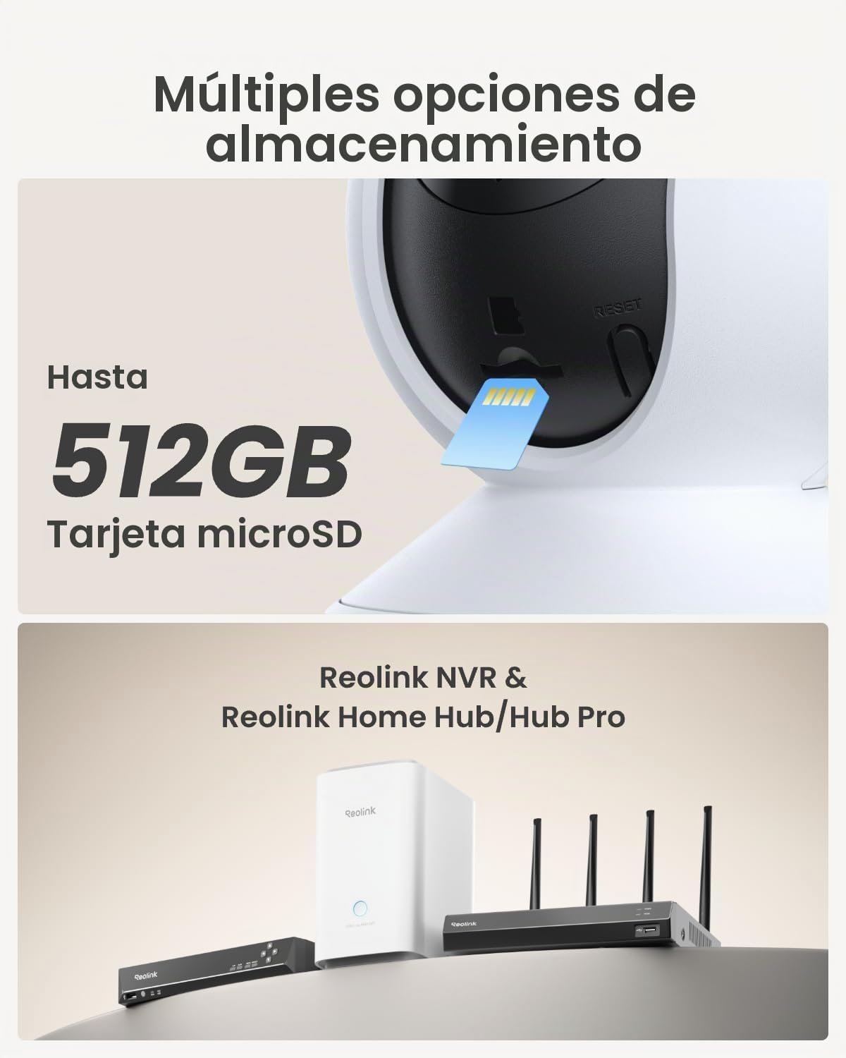 REOLINK Sistema de cámara de seguridad para el hogar, 3MP HD Plug-i...