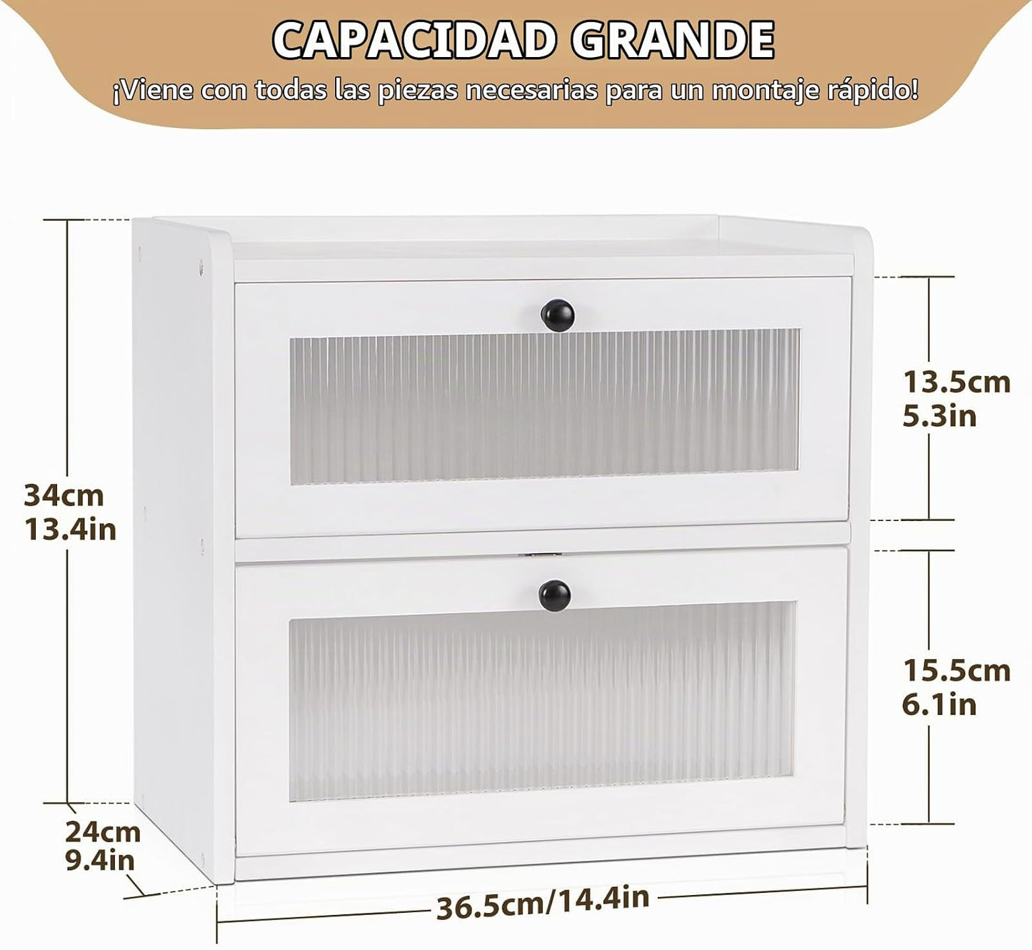 Sunhoo Panera para encimera de cocina, contenedor de almacenamiento...