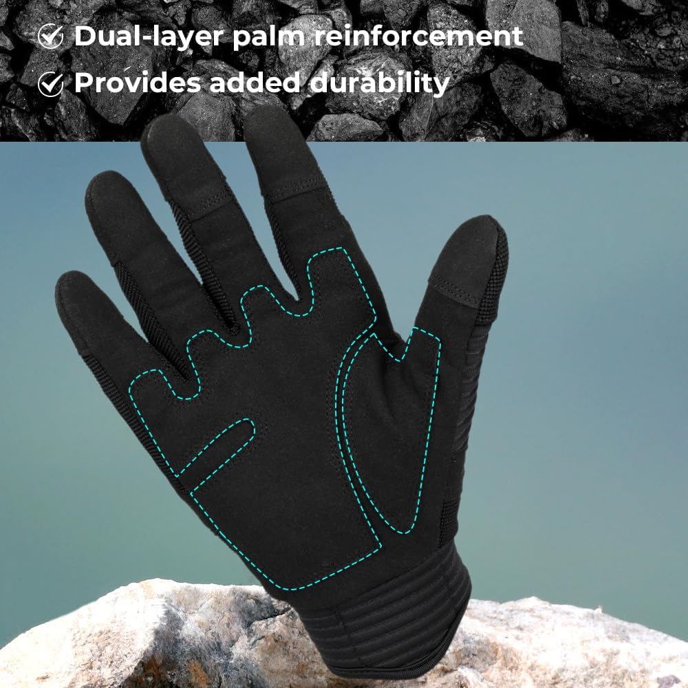 WTACTFUL Guantes tácticos para hombre y mujer, palma reforzada con...