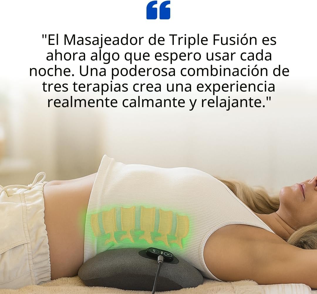 SmoothSpine Triple Fusion Masajeador de Espalda - El Masajeador de...