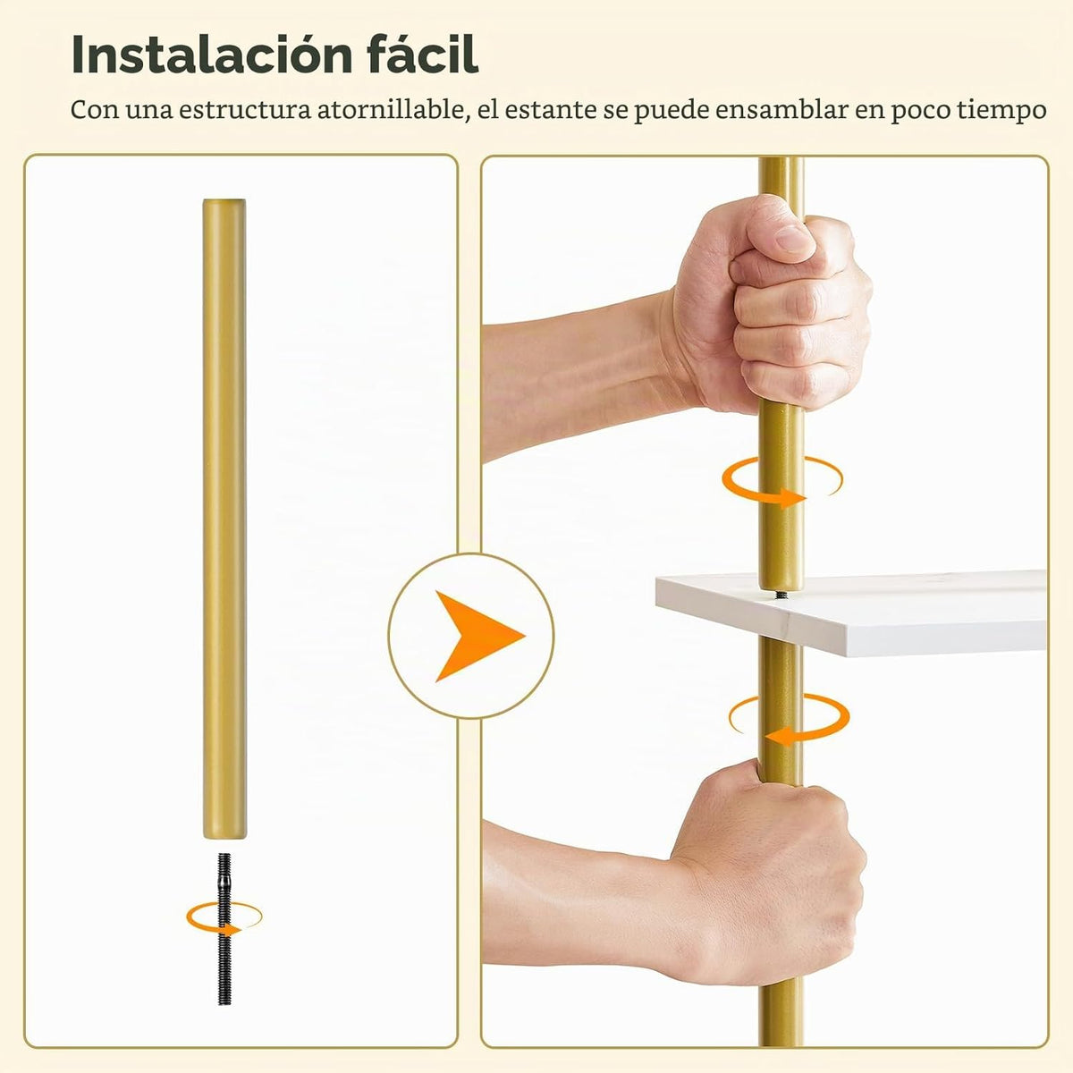 HOOBRO Estantería de escalera DIY, estantería de pared montada en l...
