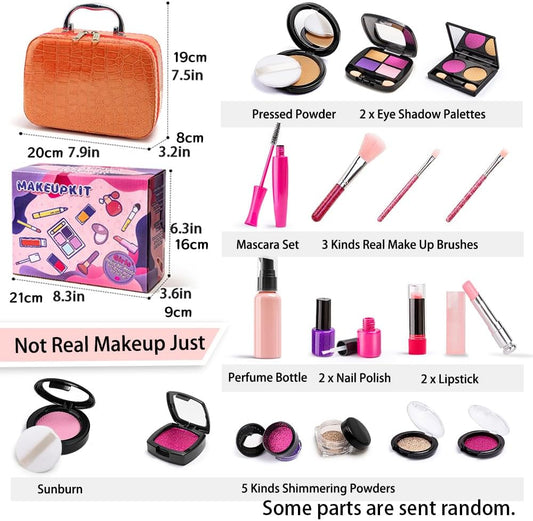 Kit de maquillaje para niñas \u2013 Juego de maquillaje de simulaci...