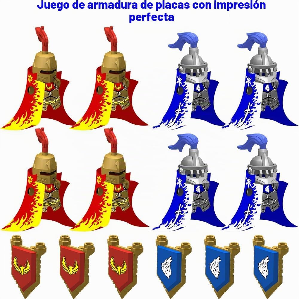 Nicolababe Paquete de Armas para Accesorios de Minifiguras Kit de A...