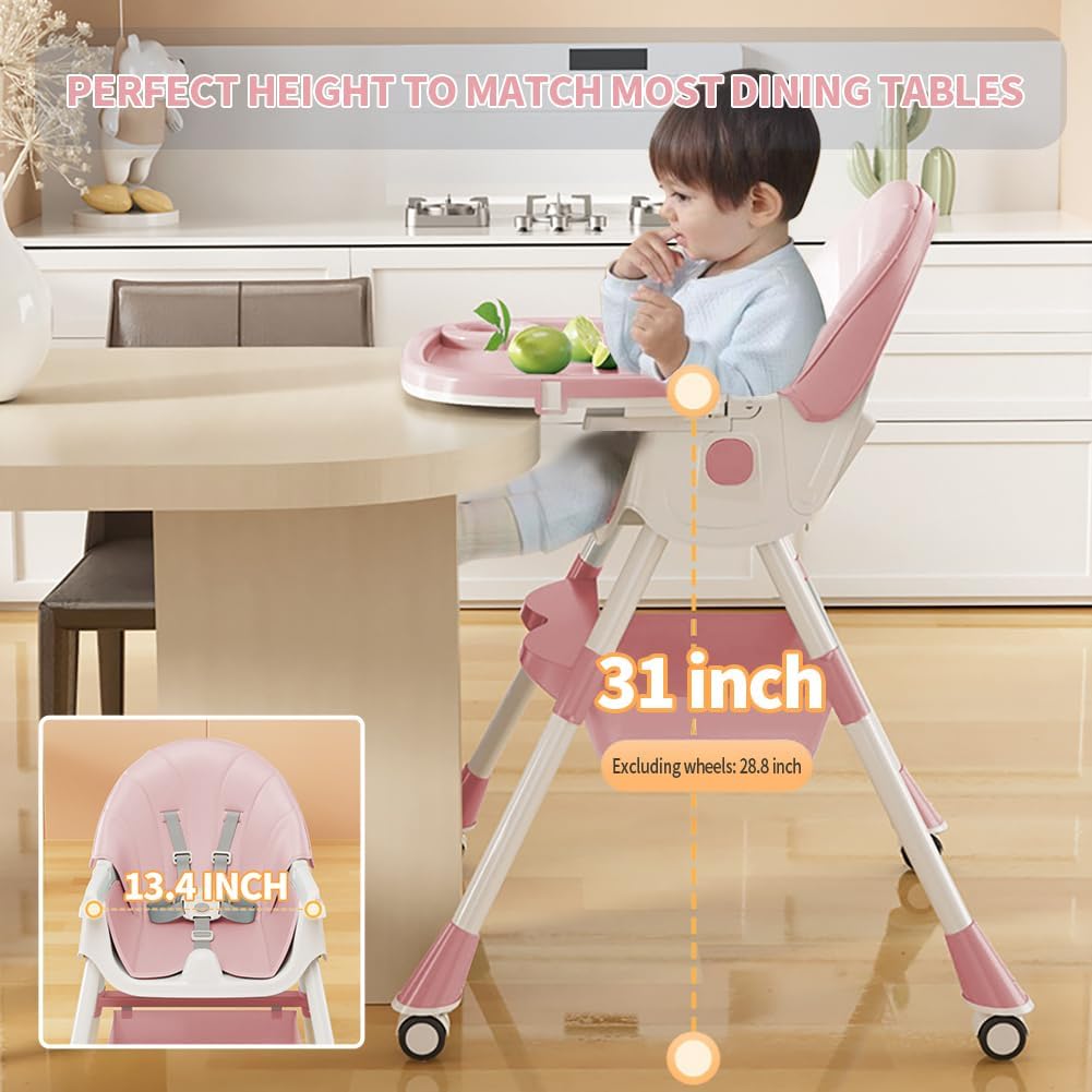 Sillas altas para bebés y niños pequeños, silla alta convertible 4...