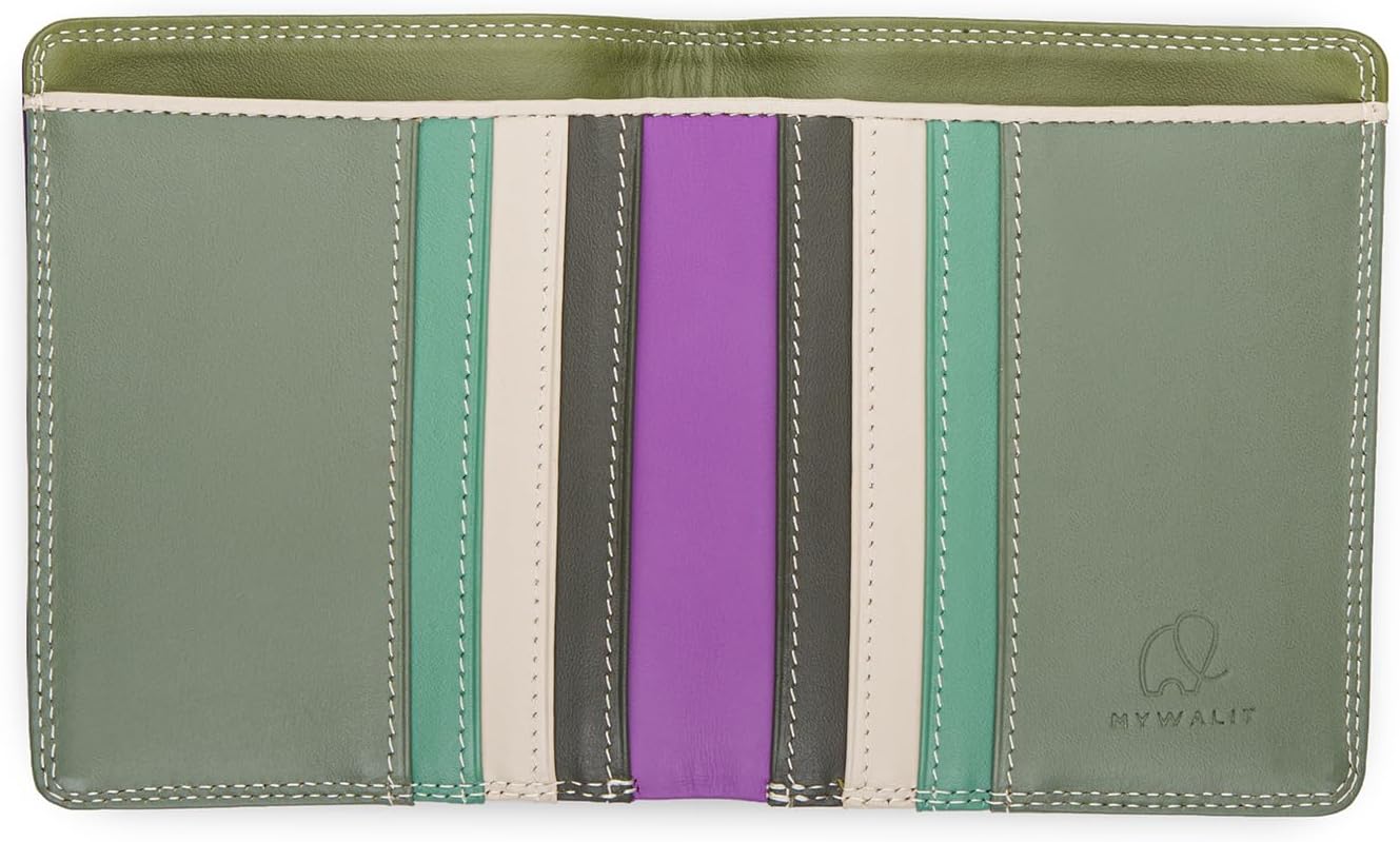 mywalit Billetera Doble Estándar - Cuero, Multicolor, 6 Tarjetas, S...